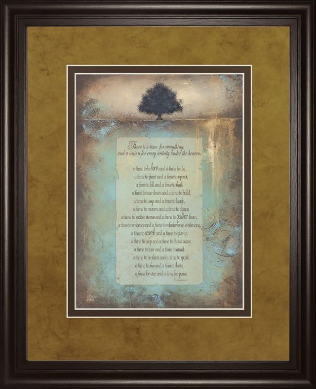 Classy Living Brit Hallowell Time For Everything 34"W Wall Art-0