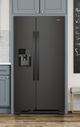 Réfrigérateur côte-à-côte de 36 po Whirlpool® de 24.6 pi³ - Noir-1