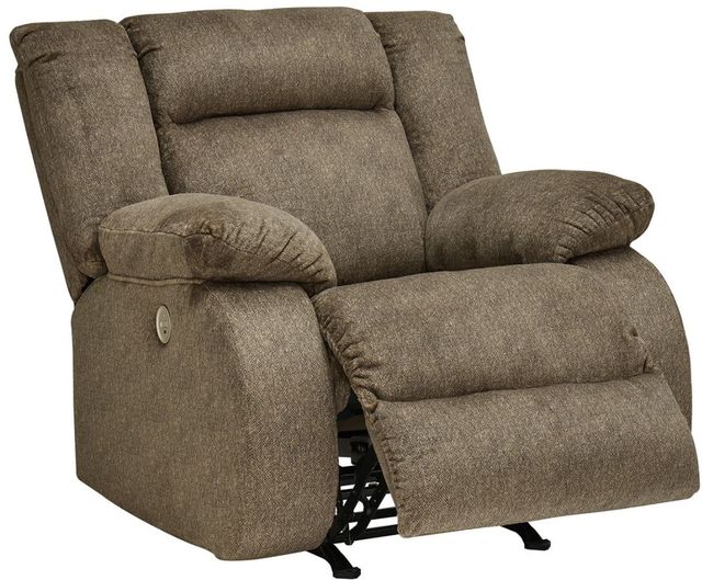 Signature Design by Ashley® Burkner Mocha Power Recliner-4