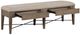 Magnussen Home® Paxton Place Baja Fog/Dovetail Gray Upholstered Bench-3