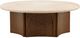 Dovetail Furniture Oja Brown/Cream Coffee Table-1