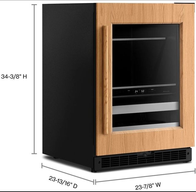 KitchenAid® 24" 4.8 Cu. Ft. Panel Ready Beverage Center -2
