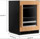 KitchenAid® 24" 4.8 Cu. Ft. Panel Ready Beverage Center -2