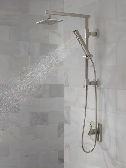 Delta Universal Showering Lumicoat® Stainless H2OKinetic® 4-Setting Hand Shower-4