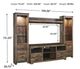 Signature Design by Ashley® Trinell 4-Piece Brown Entertainment Center-2