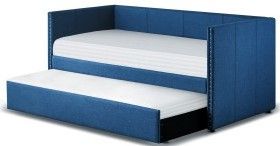 Mazin Furniture Therese Blue Daybed With Trundle-2