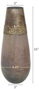 A & B Home Gold/Gray Large Glass Vase-2