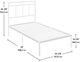 Sauder® Cannery Bridge® Bronze Twin Platform Bed-4