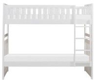 Mazin Furniture Galen White Twin/Twin Youth Bunk Bed-1