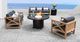 CabanaCoast® Customizable Kensington SOL Teak™ Outdoor Sectional Corner Module-5