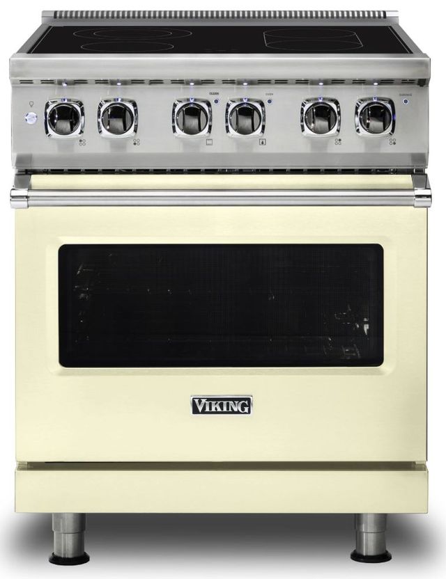 Viking® 5 Series 30" Vanilla Cream Slide In Electric Range-0