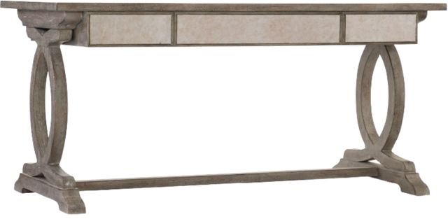Hooker® Furniture Rustic Glam Medium Wood Trestle Desk-2