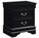 Homelegance® Mayville Black Nightstand-0