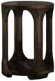 International Furniture Direct Balam Stained Dark Chairside Table-0