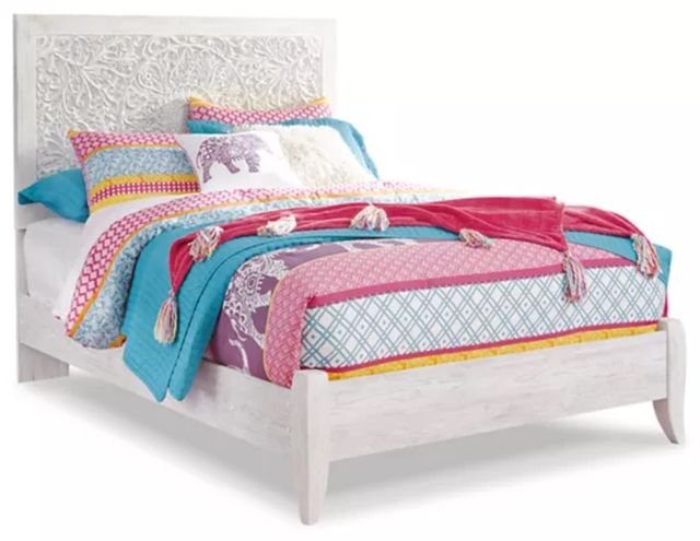 Signature Design by Ashley® Paxberry 2-Piece Whitewash Full Panel Youth Bed Set-1