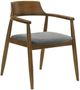 Armen Living Emorie Charcoal/Walnut Dining Chair-0