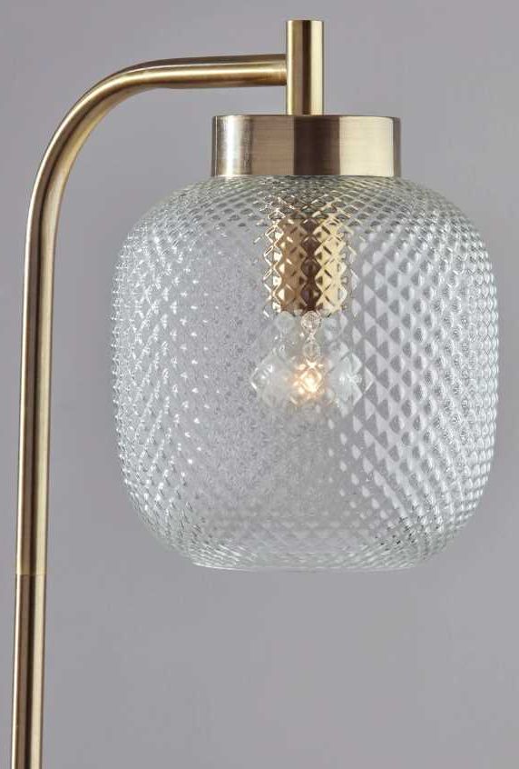 Adesso® Natasha White Floor Lamp-1