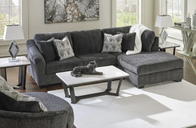Signature Design by Ashley® Biddeford 2-Piece Shadow Right-Arm Facing Sectional and Chaise-1