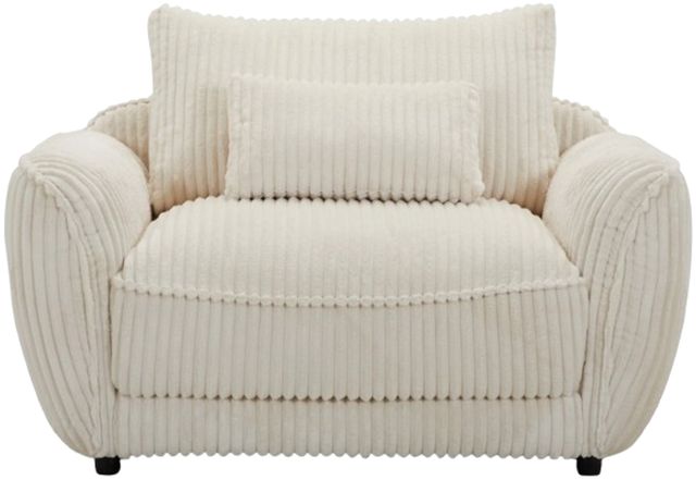 Parker House® Utopia Mega Ivory Chair and A Half with Lumbar Pillow-1