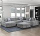 Homelegance® Raife Gray Storage Ottoman-1