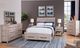American WoodCrafters Aurora 5-Piece White Wash King Sleigh Bedroom Set-0