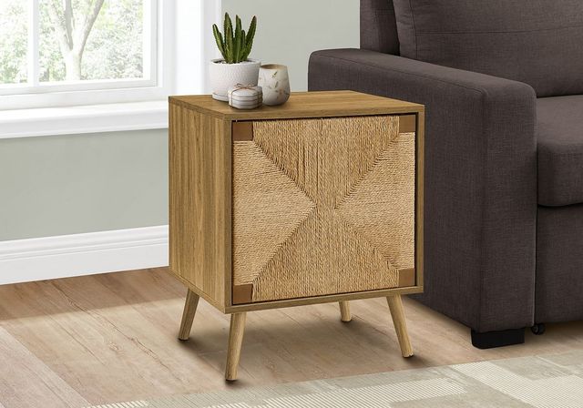 Monarch Specialties Inc. Light Walnut Accent Table-1