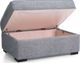 Decor-Rest® Furniture LTD 2900 Gray Storage Ottoman-1