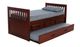 Donco Kids Mission Twin Rake Bed With Drawer Storage And Twin Trundle Bed-0