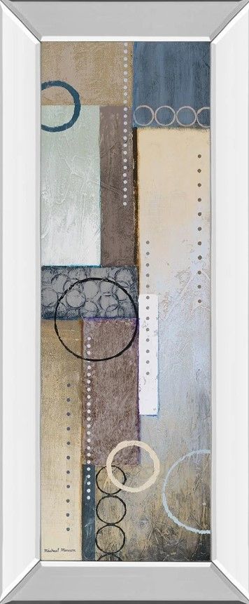 Classy Art Color of Rain Il by Michael Marcon Mirror Framed Wall Art-0