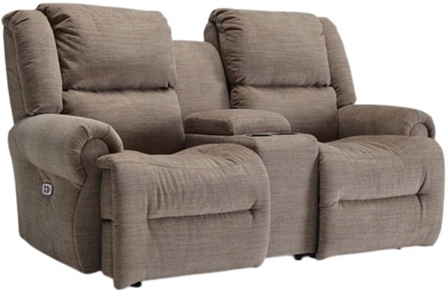 Best® Home Furnishings Customizable Field & Stream Home Genet Power Space Saver® Reclining Loveseat with Console and Tilt Headrest-0