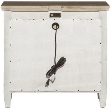 Liberty Furniture Heartland Antique White Bedside Chest-3