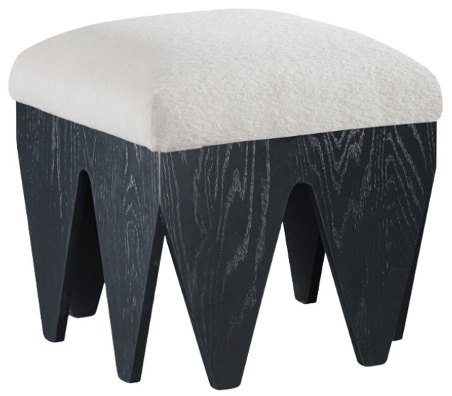 Meridian Furniture Altair Cream/Black Upholstered Bench-0