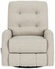 Flexsteel® Devon White Vanilla Swivel Gliding Recliner-1