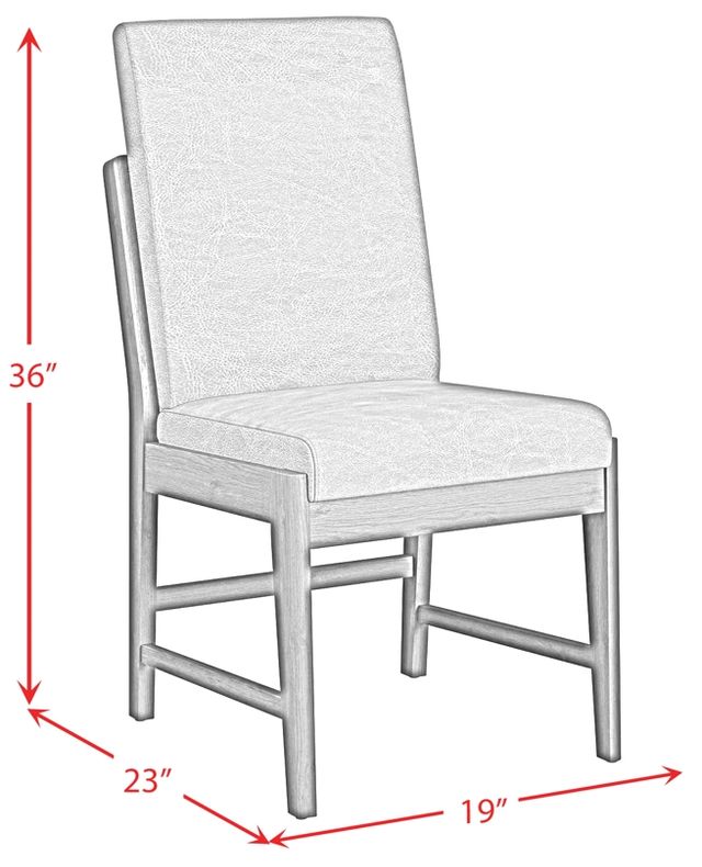 Elements International Brisbane Beige/Brown Dining Side Chair-2
