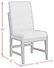 Elements International Brisbane Beige/Brown Dining Side Chair-2