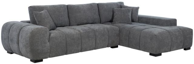 Coaster® Octavia 2-Piece Charcoal Gray Right Arm Facing Sectional and Chaise-0