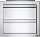 Napoleon Stainless Steel Double Drawer-0