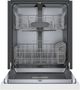Bosch® 100 Series 24" White Front Control Built-In Dishwasher-1