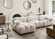 Diamond Sofa® Paloma 4-Piece Cream Modular Reversible Sectional Chaise-2
