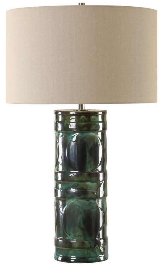 Uttermost® Loch Green Glaze Table Lamp-0