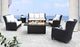 CabanaCoast® Customizable Hudson Wicker Outdoor Wing Sofa-3