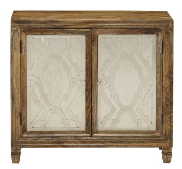 Jaipur Furniture Jigsaw Brown 2-Door Cabinet-1