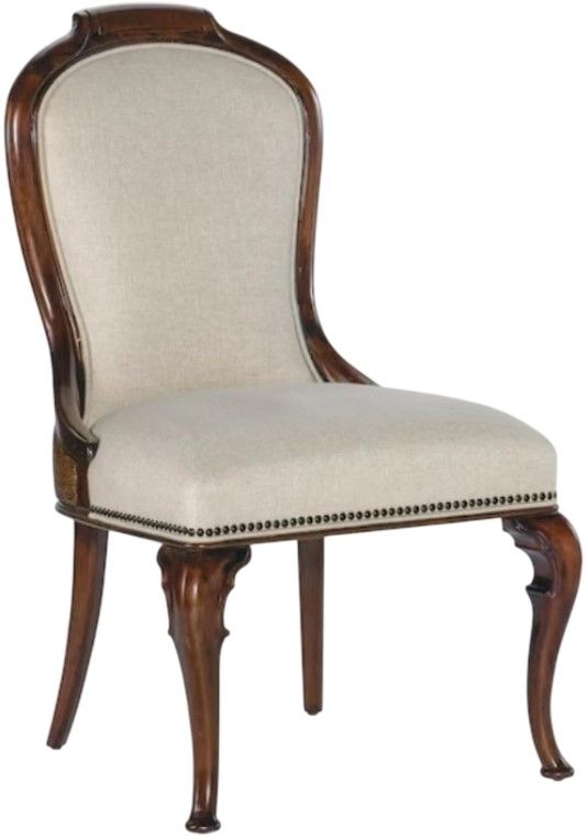 Hooker® Furniture Charleston Chateau Linen/Maraschino Cherry Dining Side Chair-0