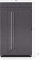 Sub-Zero® Classic Series 28.2 Cu. Ft. Panel Ready Built In Side-by-Side Refrigerator-1