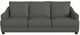 Bassett® Furniture Club Level Leland Flint Gray Sofa-0