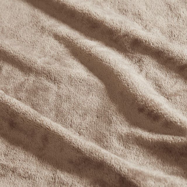Olliix by Madison Park Microlight Brown King Blanket-2