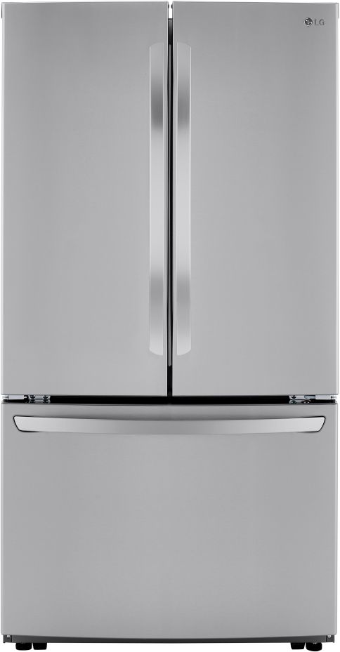 LG 23" Cu. Ft. PrintProof™ Stainless Steel French Door Refrigerator-0