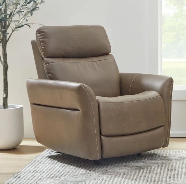 Flexsteel® Artemis Cappuccino Power Rocking Recliner with Power Headrest, Lumbar, Heat, and Massage-1