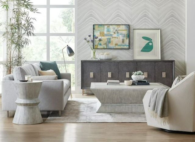 Hooker® Furniture Melange Korena Gray Square Cocktail Table-1