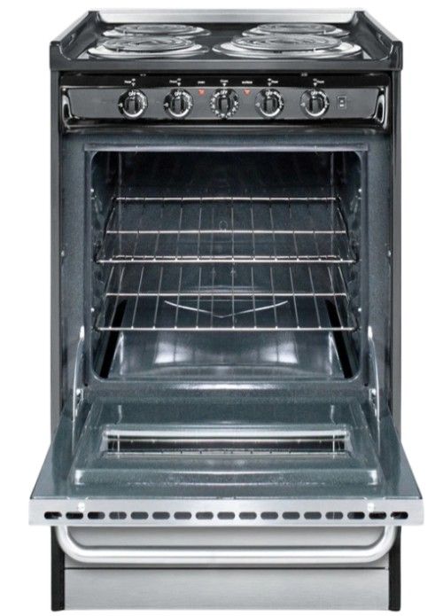 Summit® Professional 20" Stainless Steel Slide-In Electric Range-1